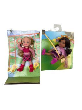 Barbie Kelly & Friends, Kelly & Kenzie Dolls New old stock w/ damaged packaging